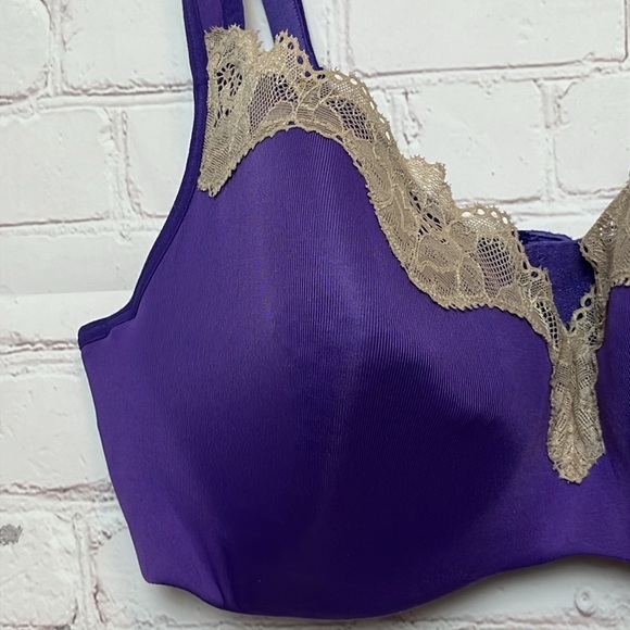 Cacique Lace Trim Lightly Lined Bra - Picture 2 of 11